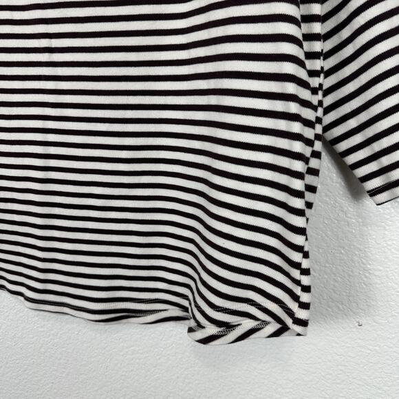 H&M Disney Top Women 2XL Brown White Stripe Velvet Mickey Classic Minimalist - Picture 11 of 11